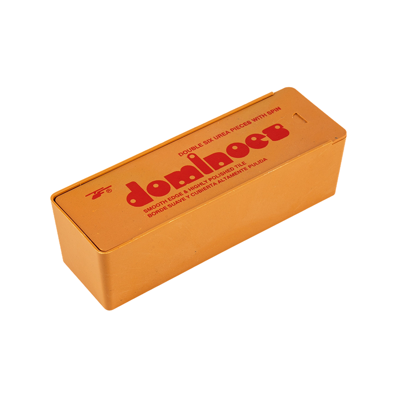 Push-pull podwójne sześć domino w plastikowym pudełku