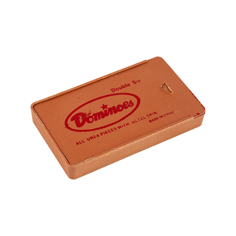 Mini podwójne sześć domino w plastikowym pudełku