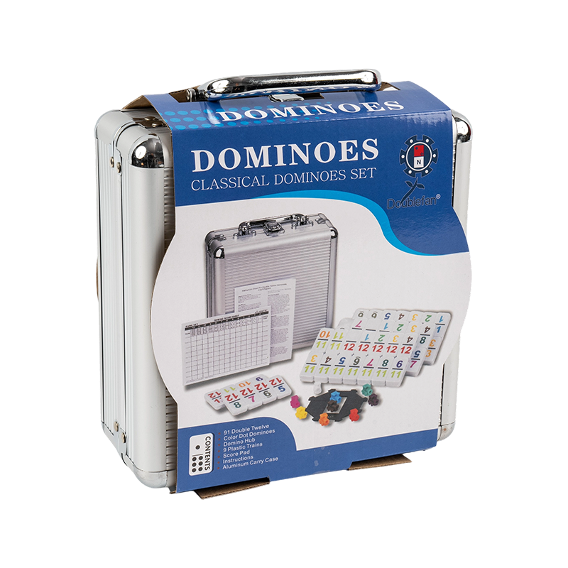 Dwunastu dwunastu aluminiowych pudełek meksykański domino