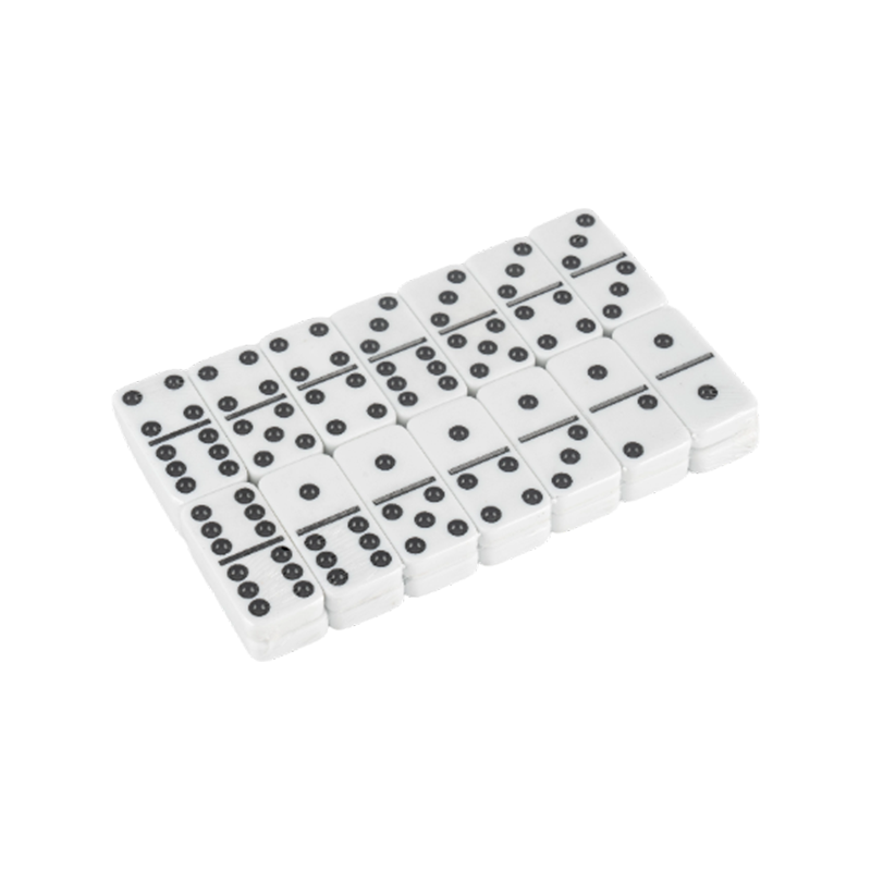 Klasyczne czarno -białe domino